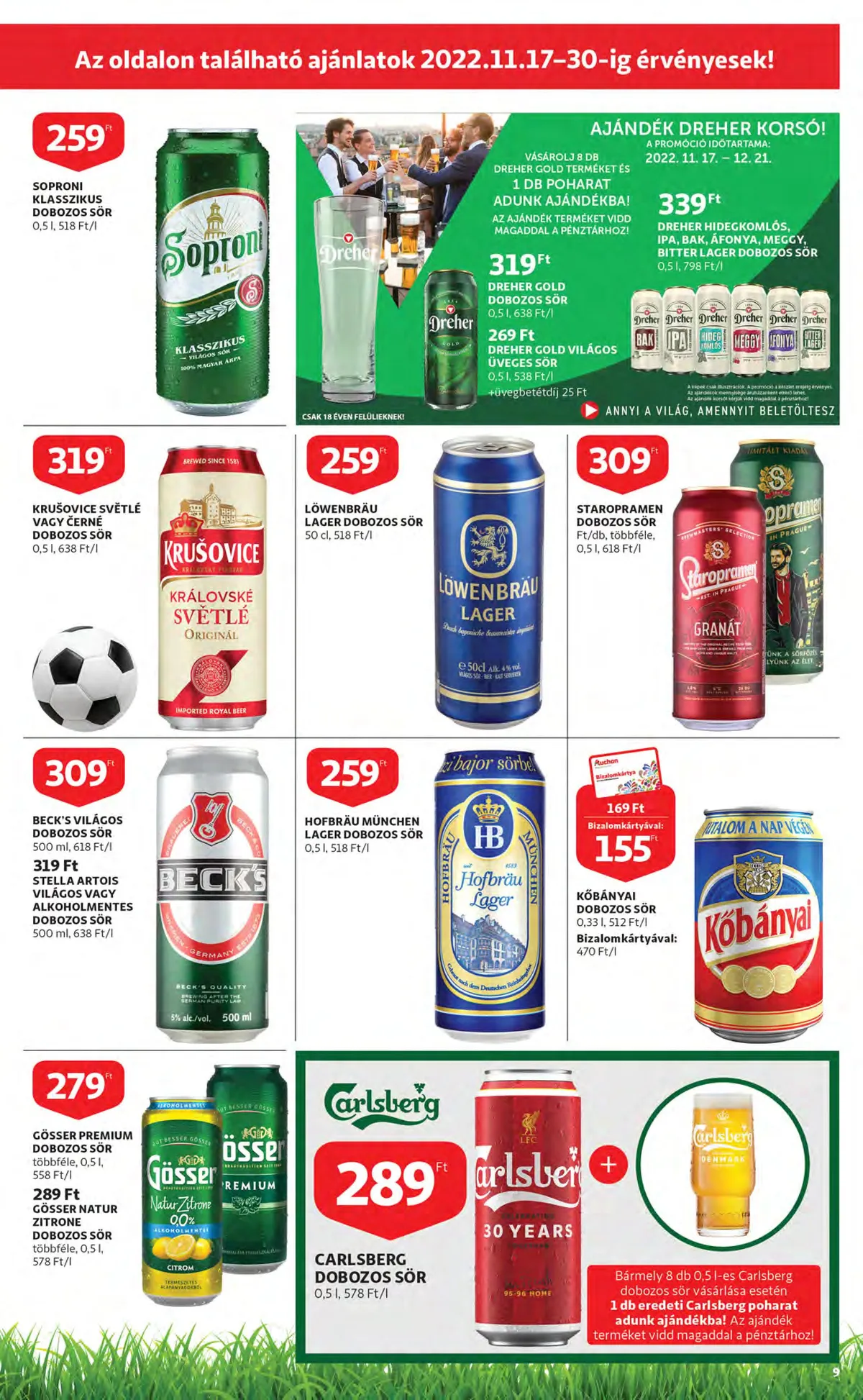 Auchan akciós újság 11.17–11.23 – 9. oldal