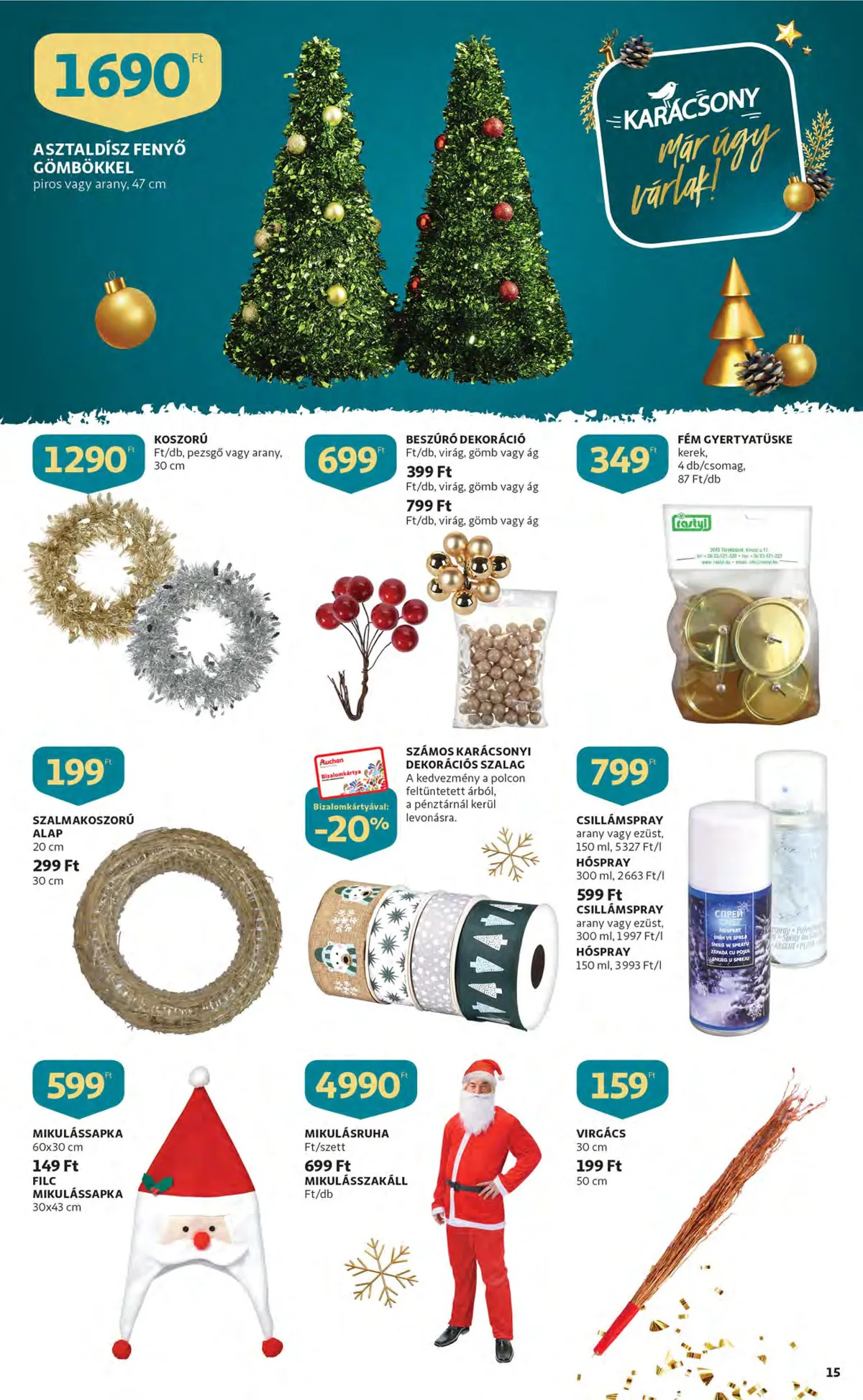 Auchan akciós újság 11.24–11.30 – 15. oldal