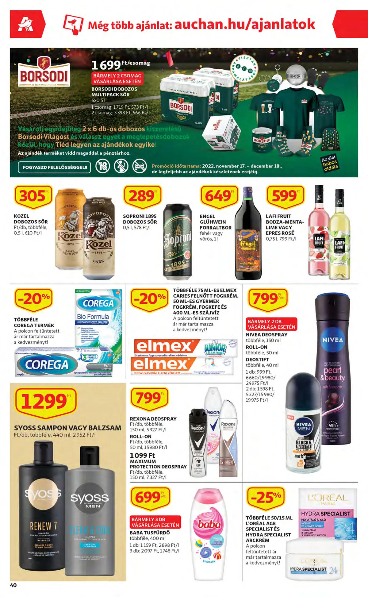 Auchan akciós újság 11.24–11.30 – 40. oldal