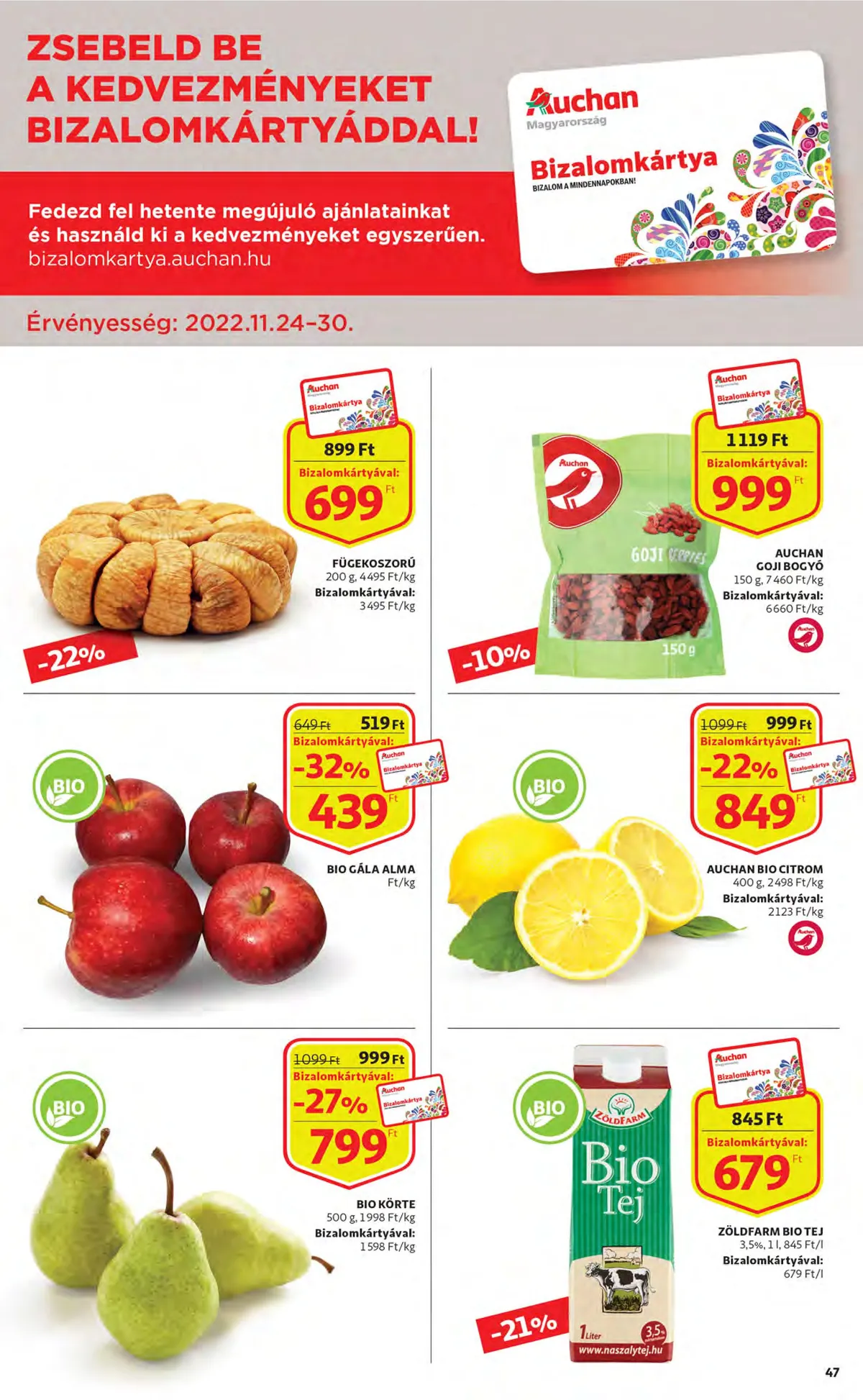 Auchan akciós újság 11.24–11.30 – 47. oldal
