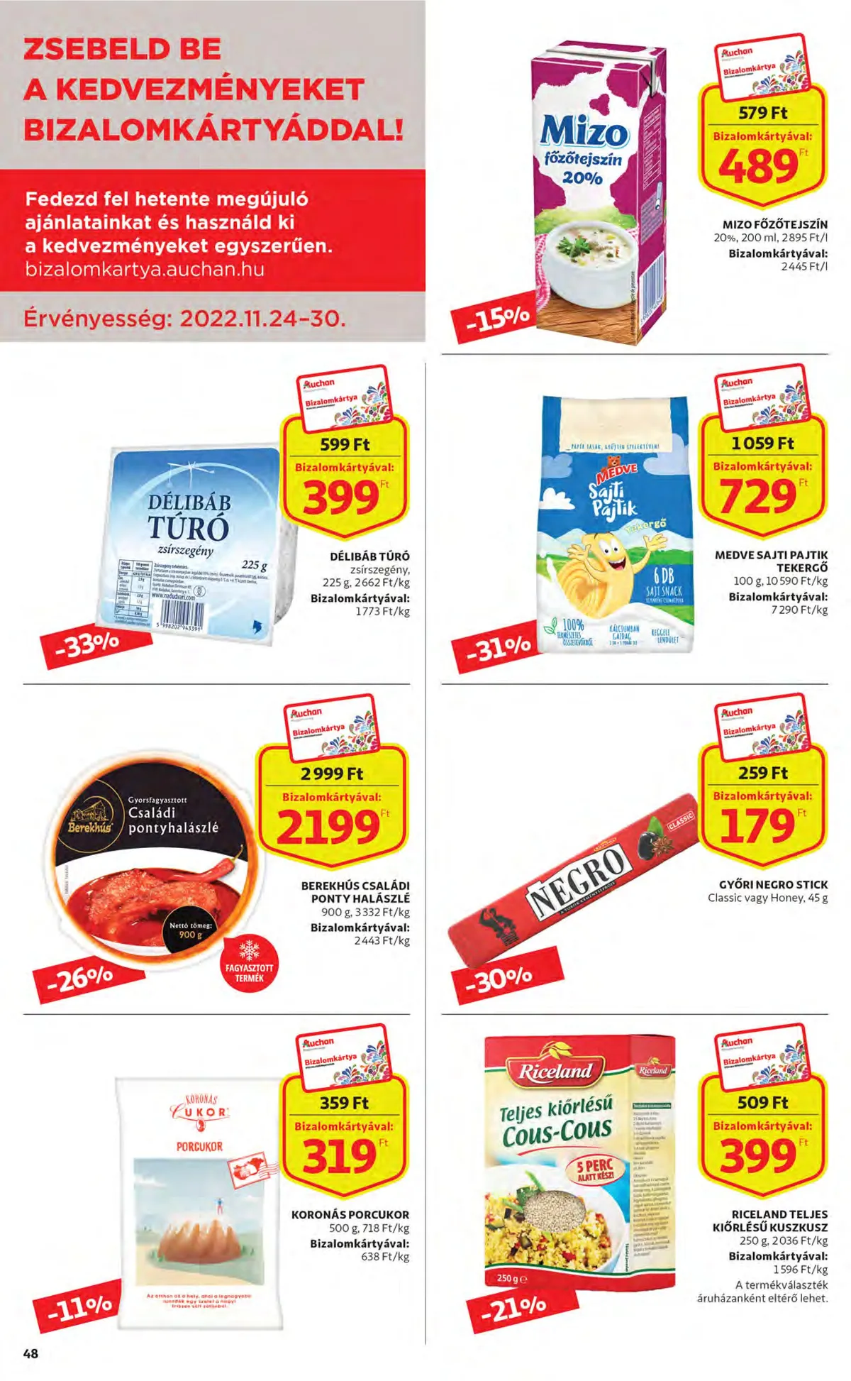 Auchan akciós újság 11.24–11.30 – 48. oldal