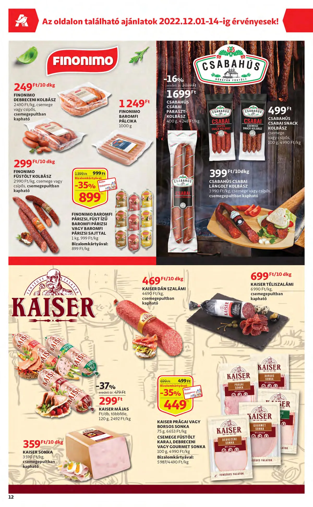 Auchan akciós újság 12.01–12.07 – 12. oldal