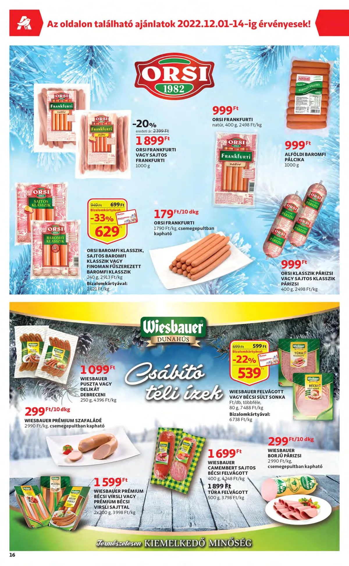 Auchan akciós újság 12.01–12.07 – 16. oldal