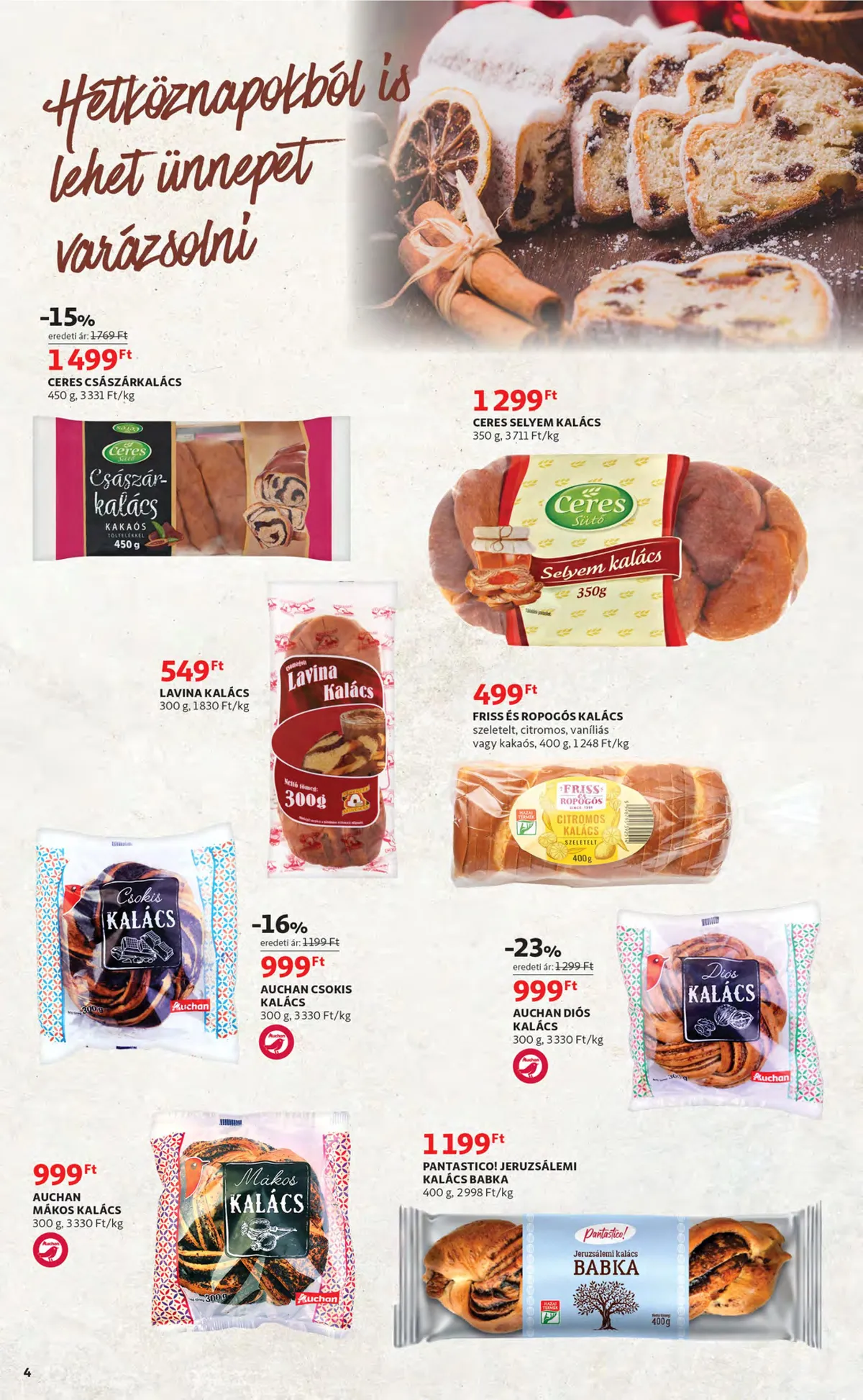 Auchan akciós újság 12.01–12.07 – 4. oldal