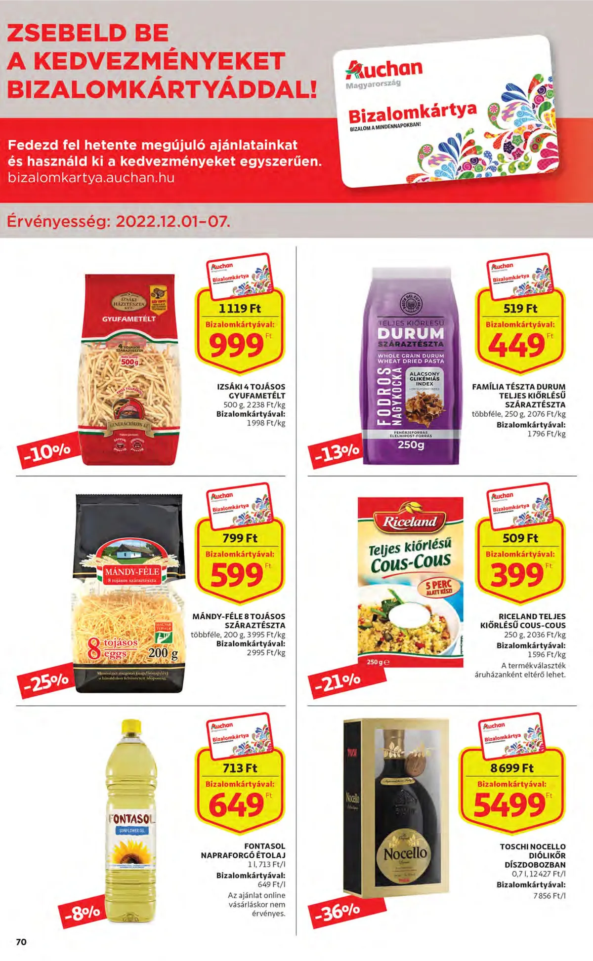 Auchan akciós újság 12.01–12.07 – 70. oldal