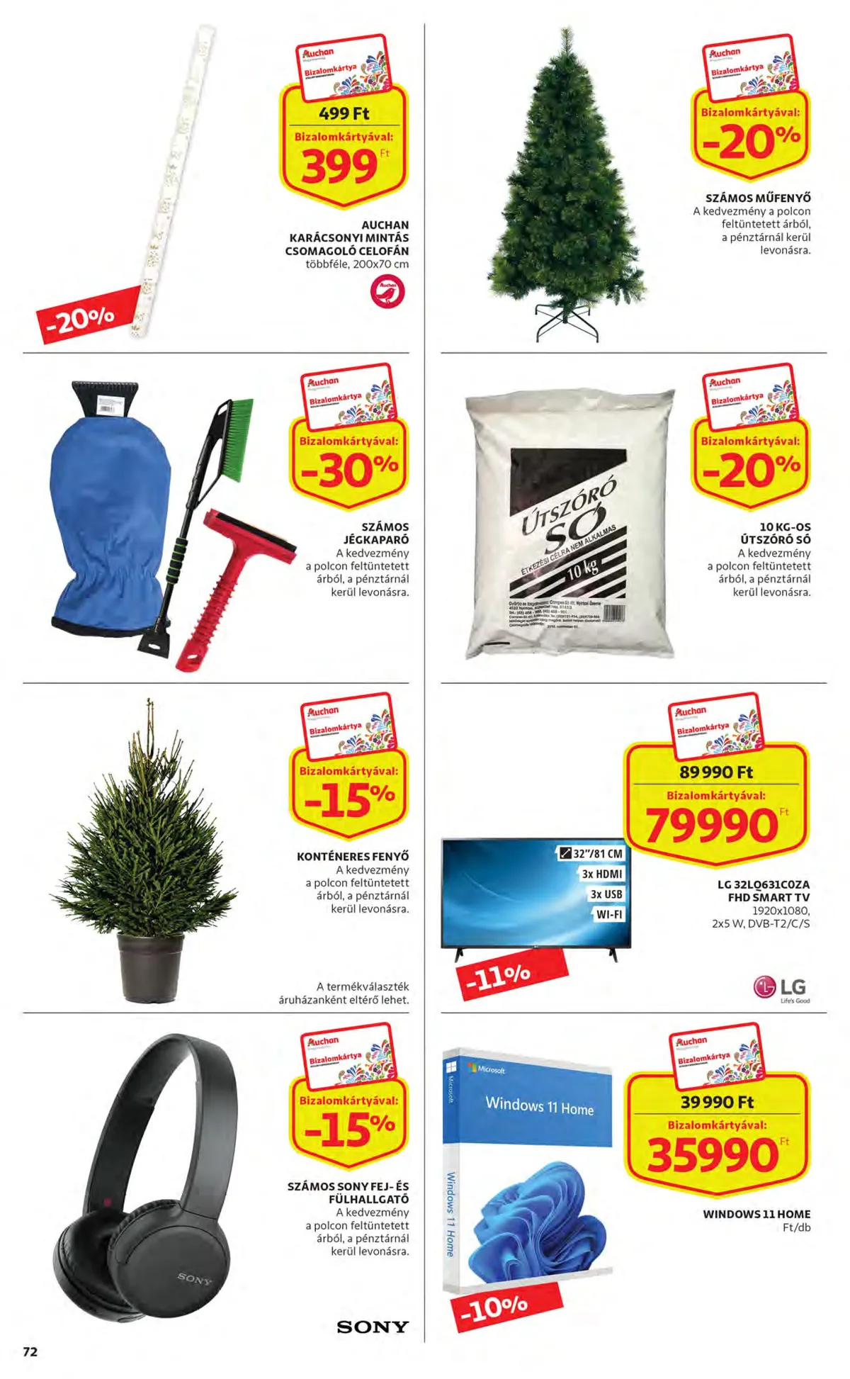 Auchan akciós újság 12.01–12.07 – 72. oldal