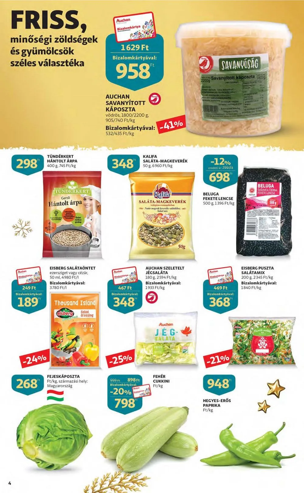 Auchan akciós újság 12.08–12.14 – 4. oldal