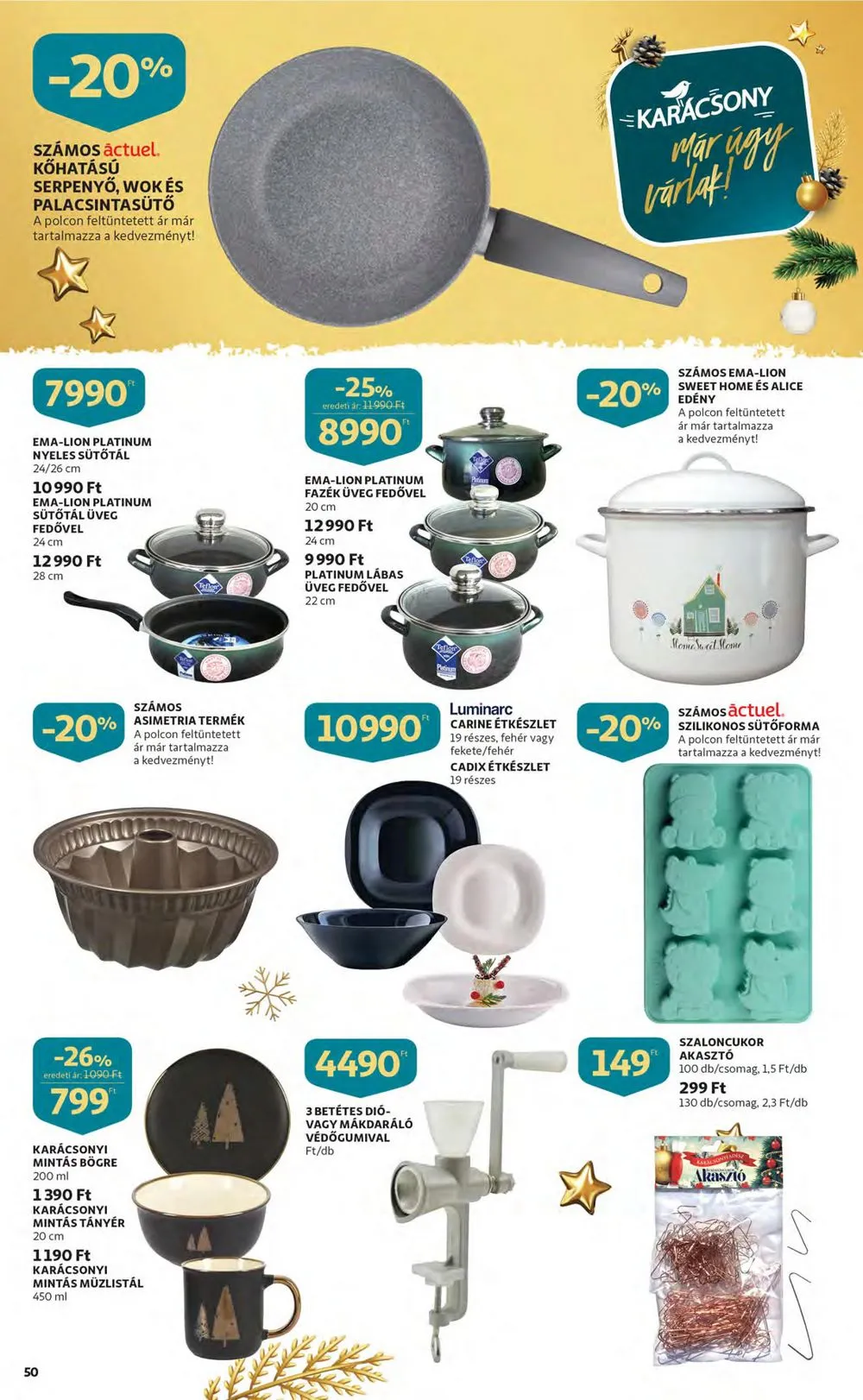 Auchan akciós újság 12.08–12.14 – 50. oldal