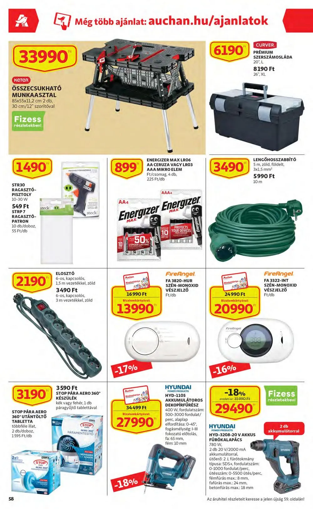 Auchan akciós újság 12.08–12.14 – 58. oldal