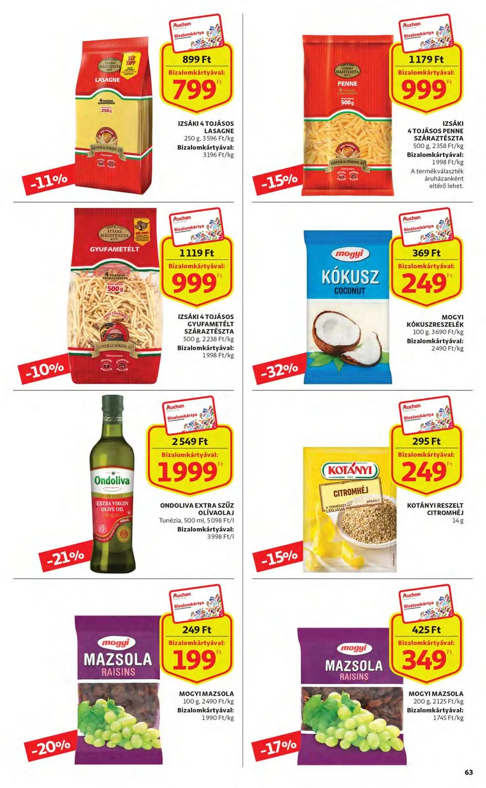 Auchan akciós újság 12.08–12.14 – 63. oldal