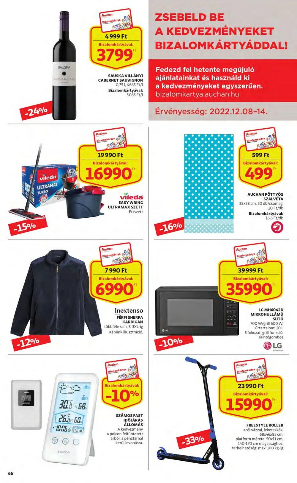 Auchan akciós újság 12.08–12.14 – 66. oldal
