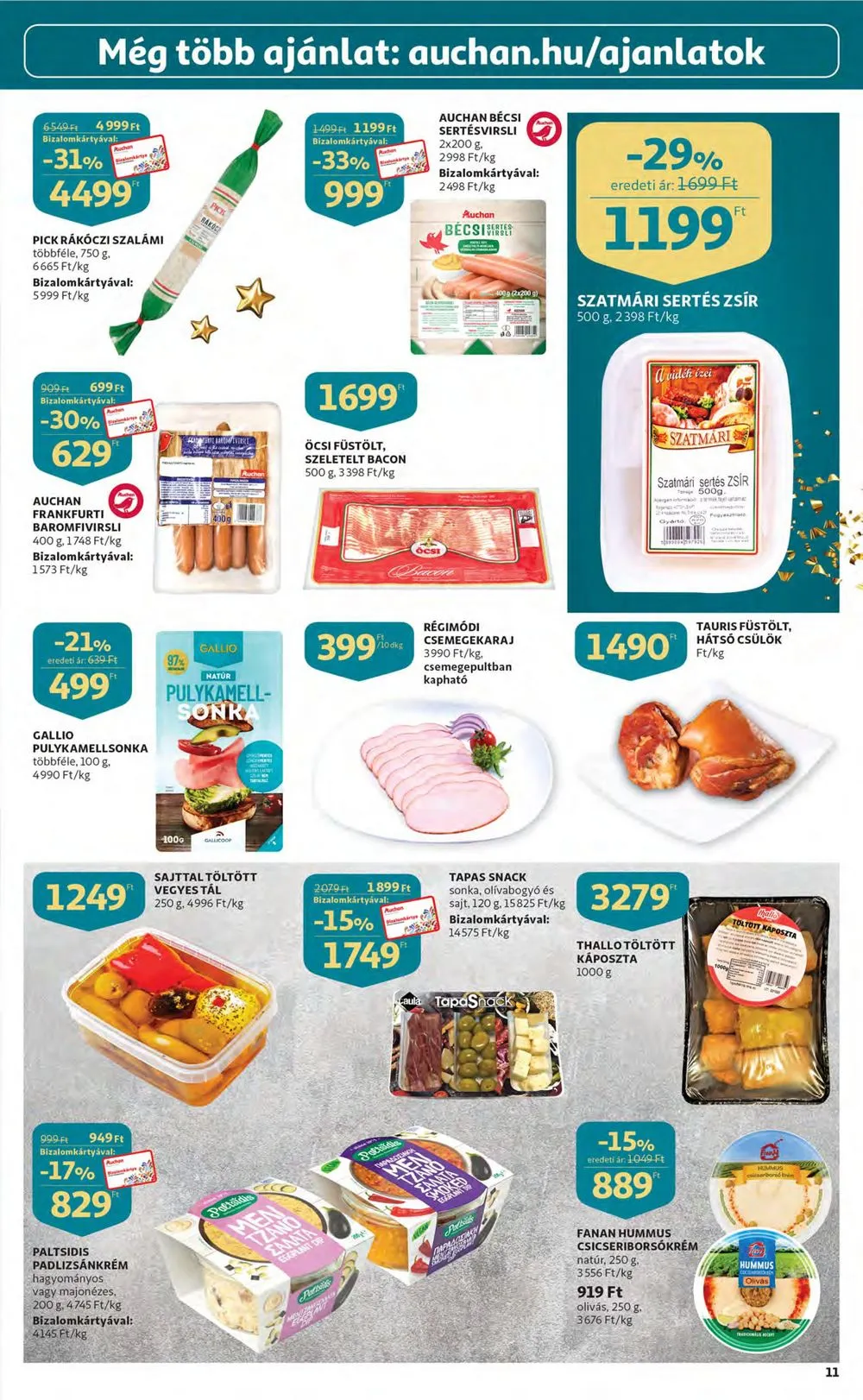 Auchan akciós újság 12.15–12.24 – 11. oldal