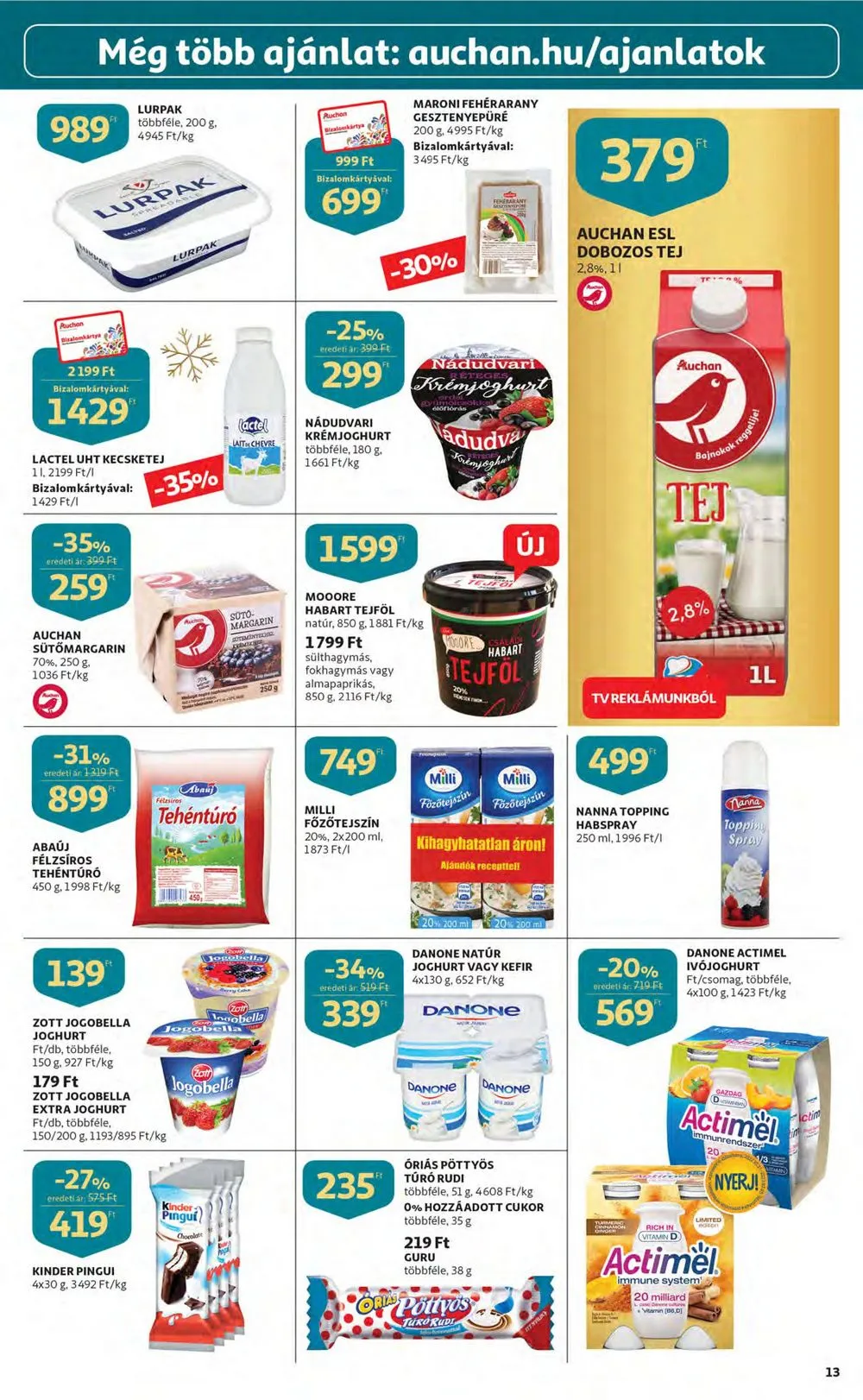 Auchan akciós újság 12.15–12.24 – 13. oldal