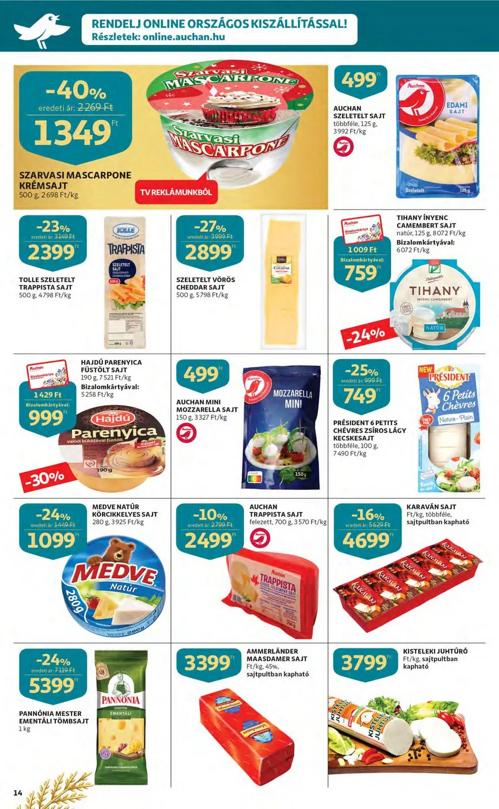 Auchan akciós újság 12.15–12.24 – 14. oldal