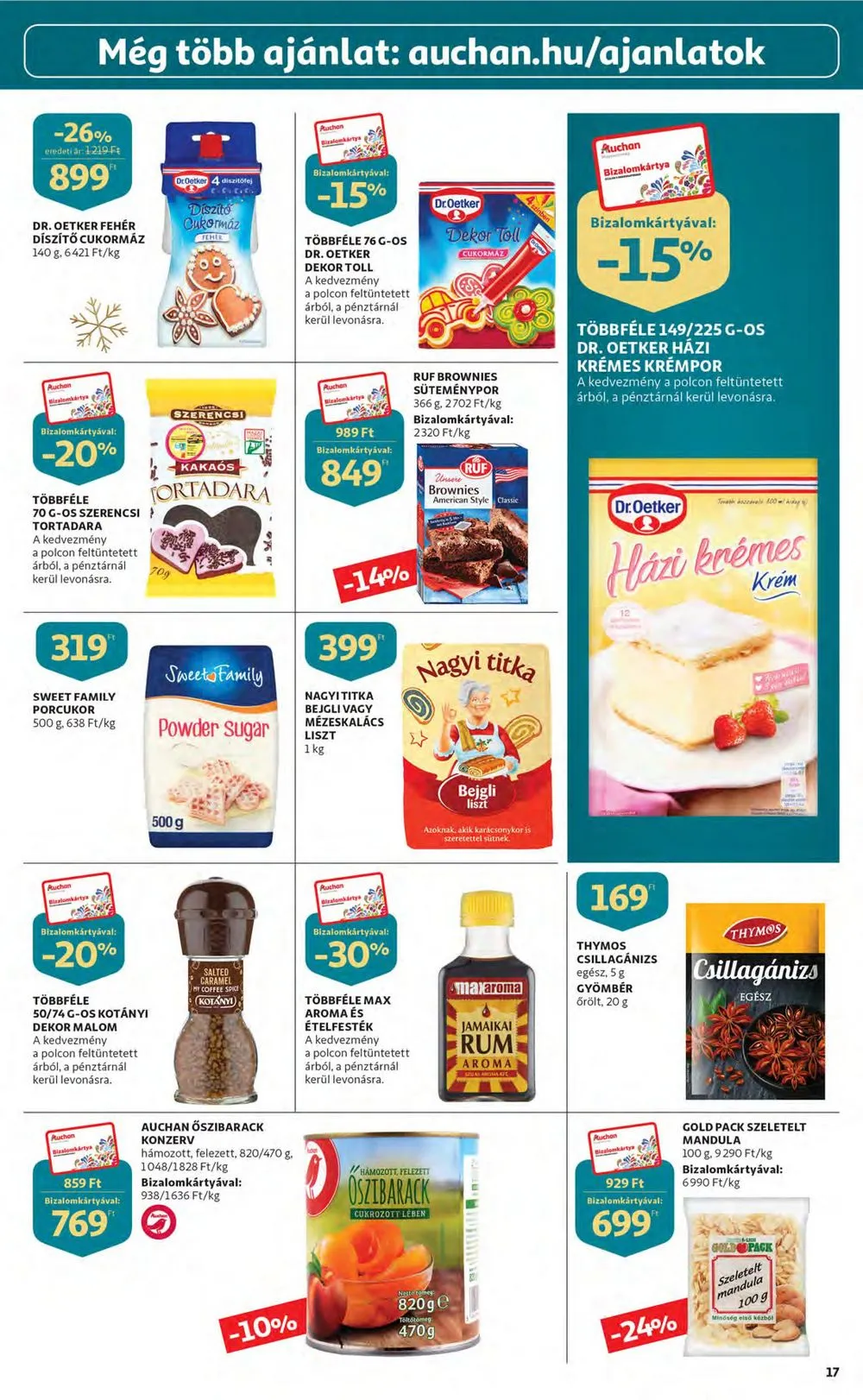Auchan akciós újság 12.15–12.24 – 17. oldal