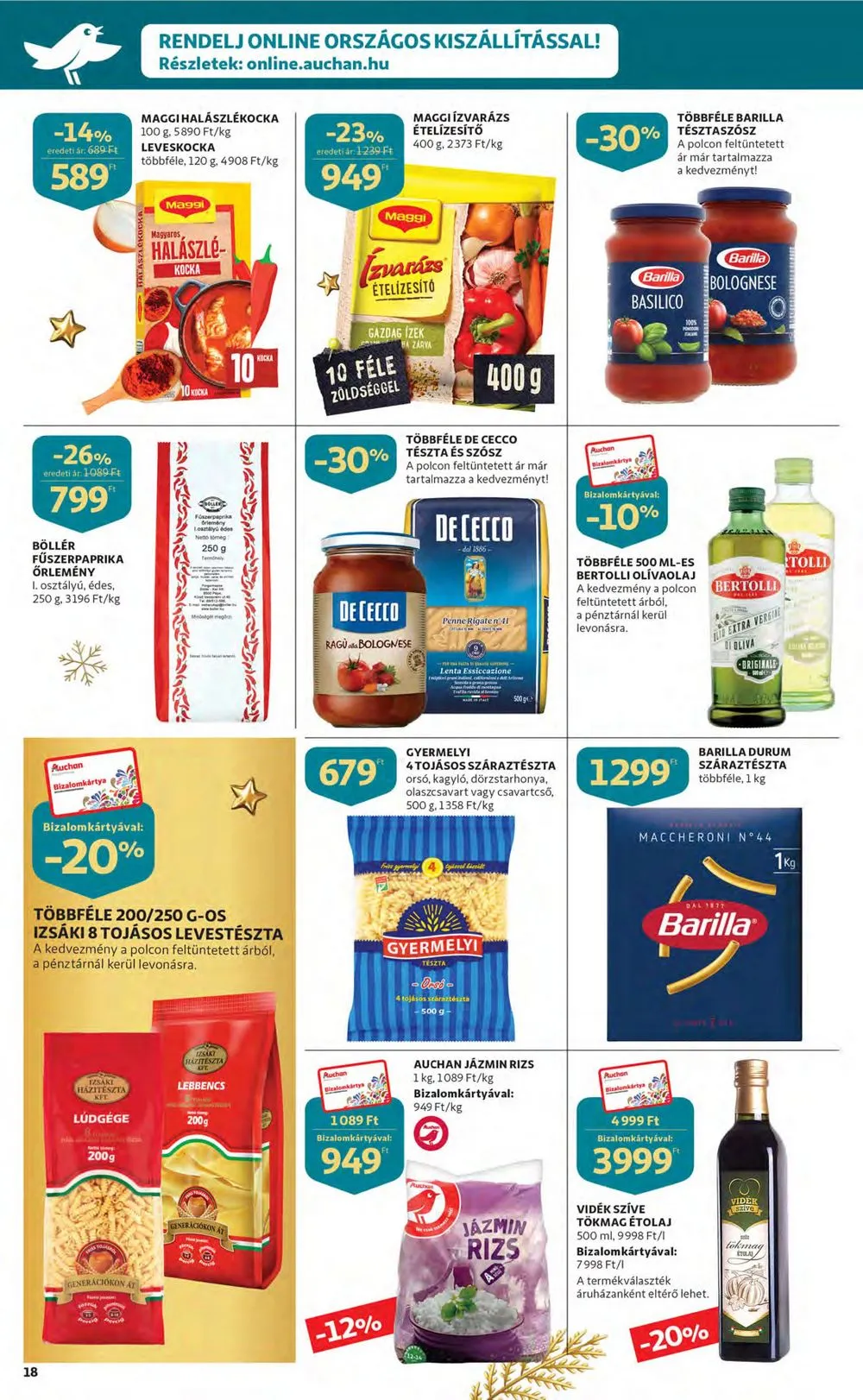 Auchan akciós újság 12.15–12.24 – 18. oldal