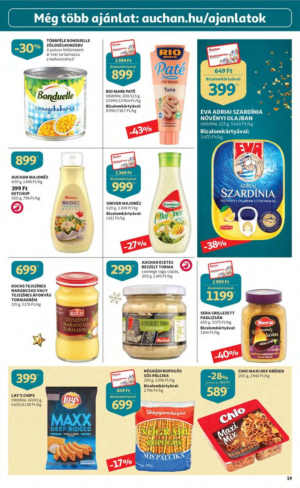 Auchan akciós újság 12.15–12.24 – 19. oldal