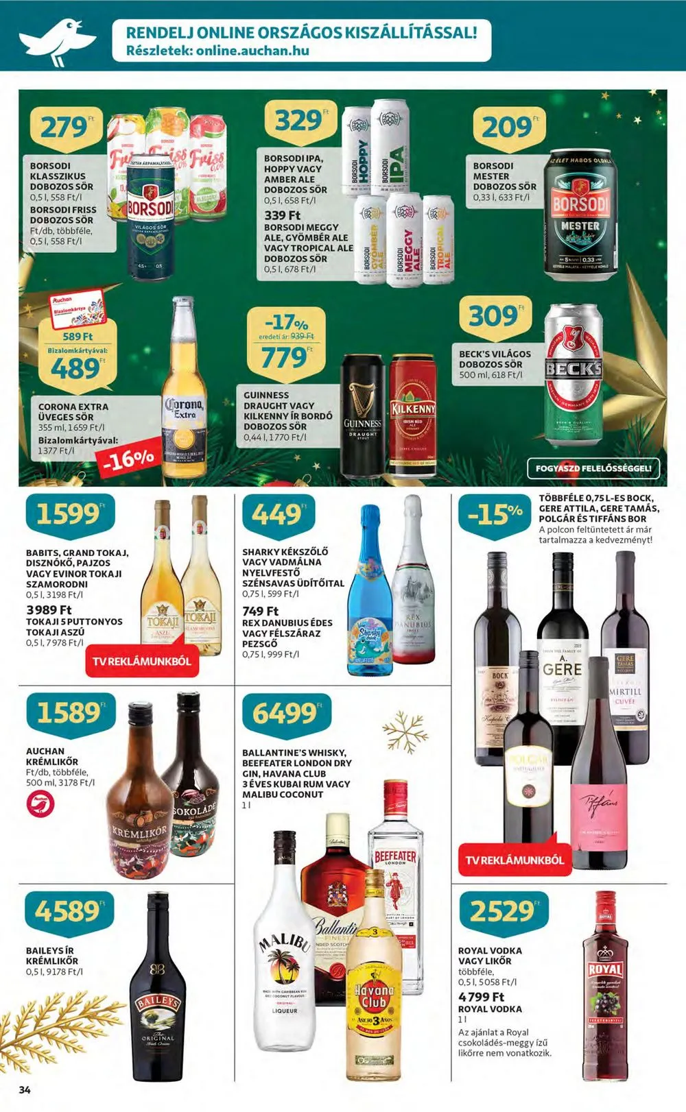 Auchan akciós újság 12.15–12.24 – 34. oldal