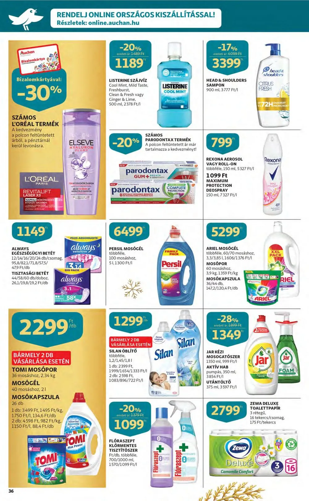 Auchan akciós újság 12.15–12.24 – 36. oldal