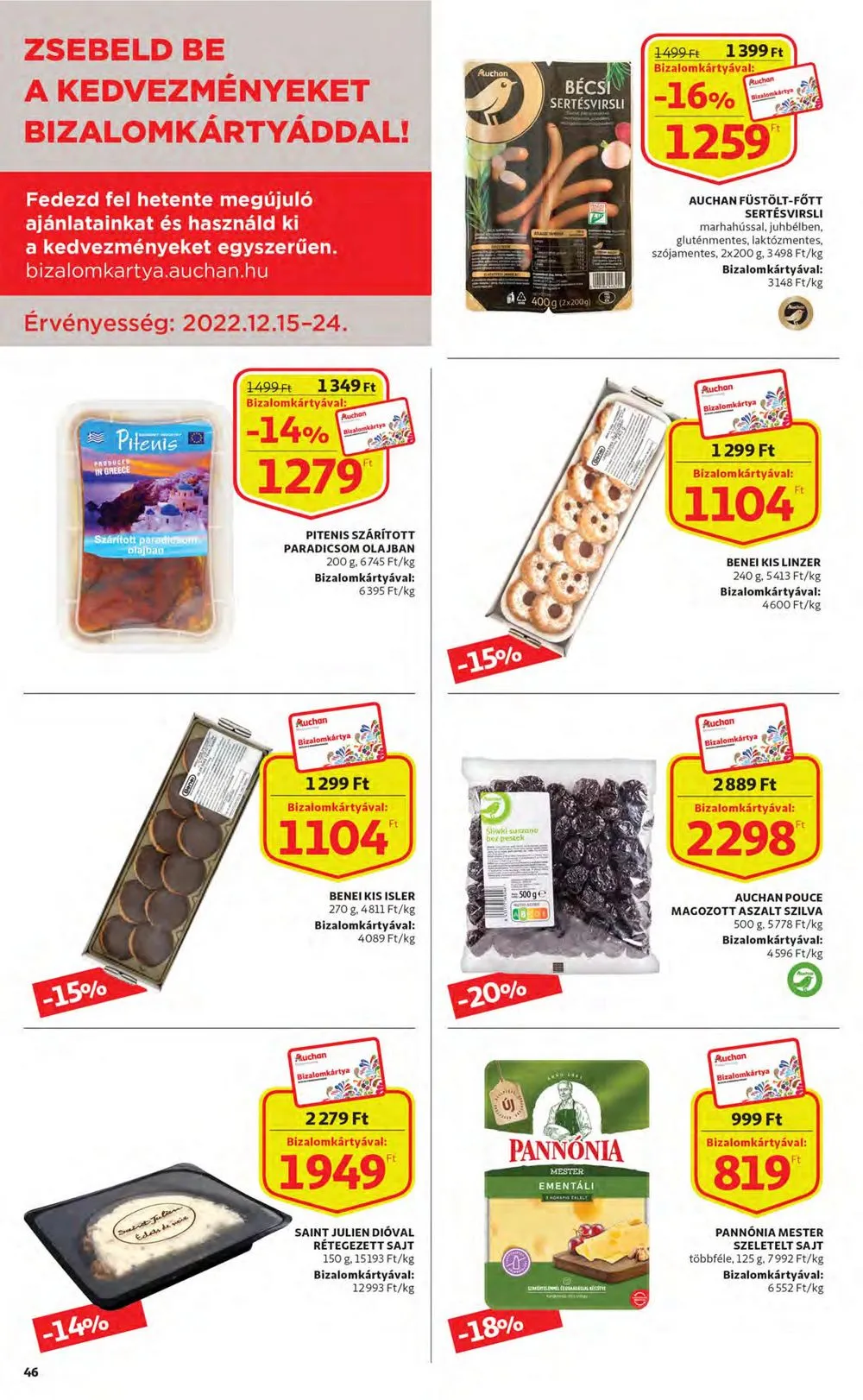 Auchan akciós újság 12.15–12.24 – 46. oldal