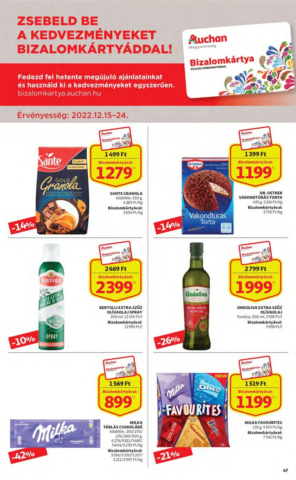 Auchan akciós újság 12.15–12.24 – 47. oldal