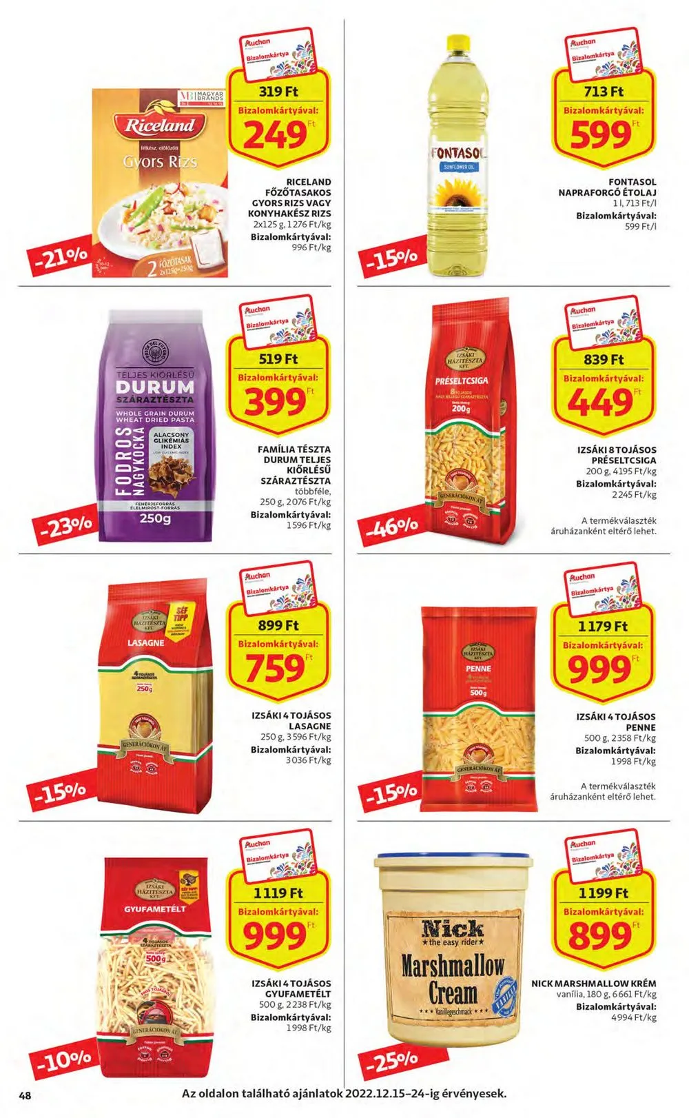 Auchan akciós újság 12.15–12.24 – 48. oldal