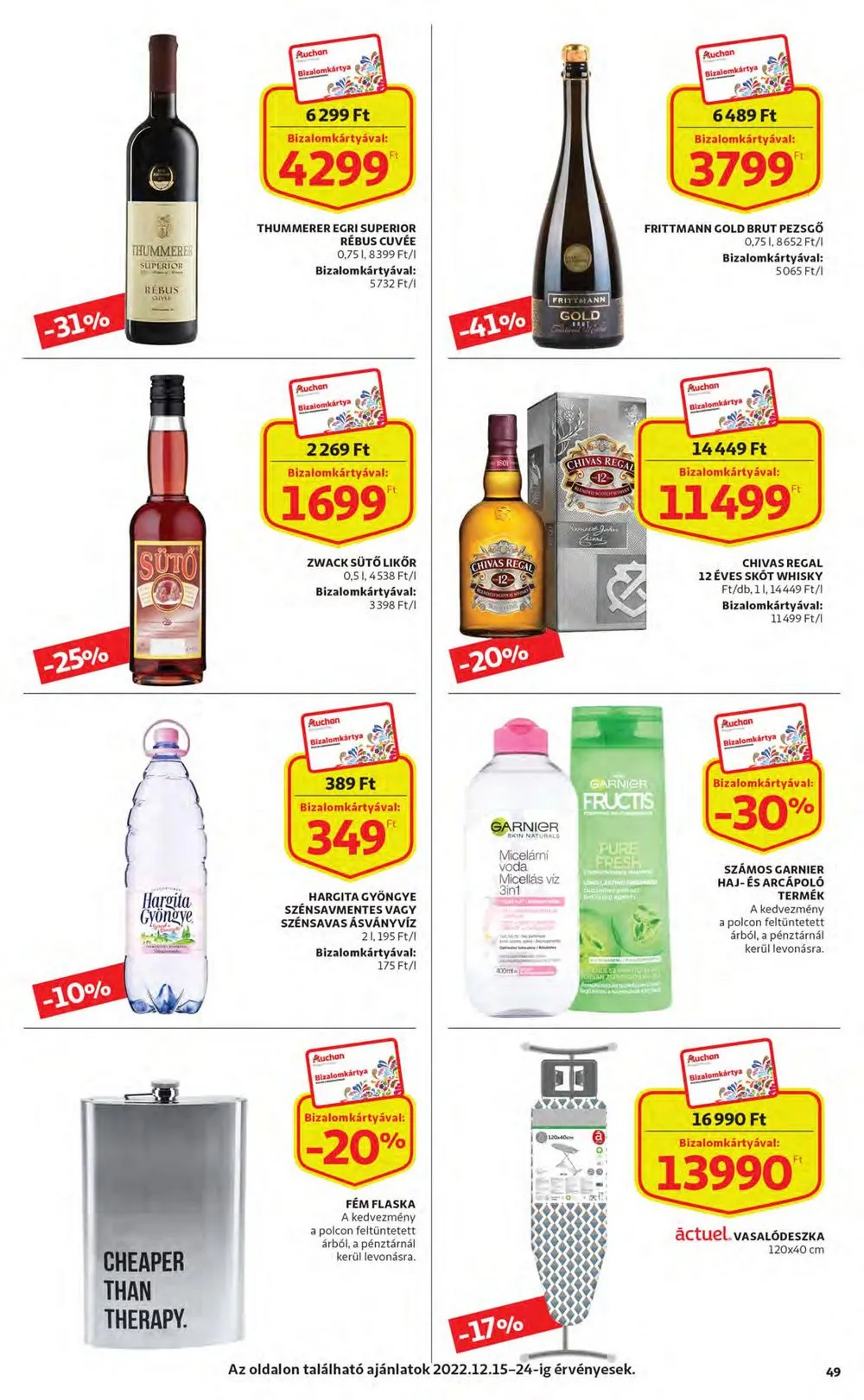 Auchan akciós újság 12.15–12.24 – 49. oldal