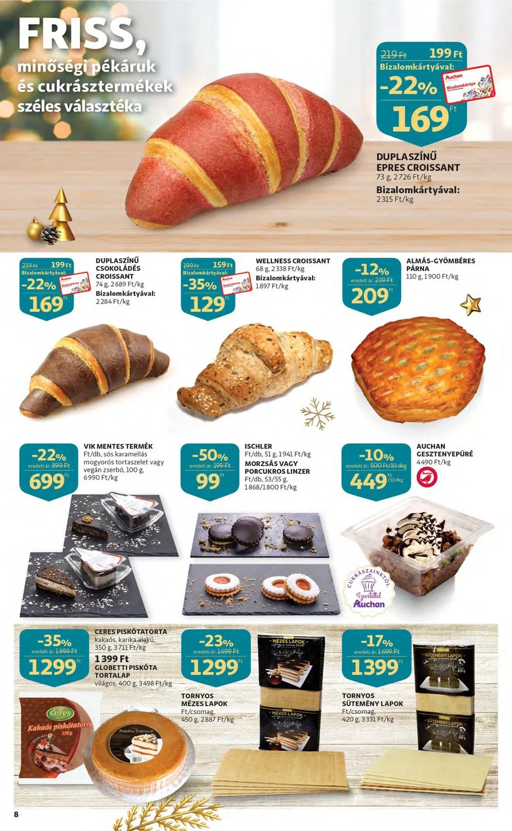 Auchan akciós újság 12.15–12.24 – 8. oldal