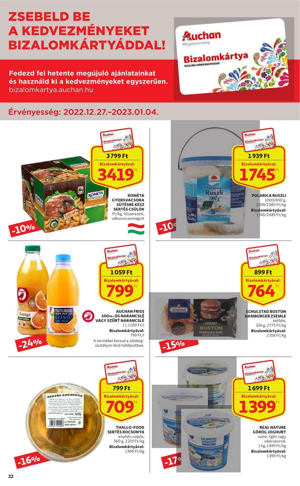 Auchan akciós újság 12.27–01.04 – 22. oldal