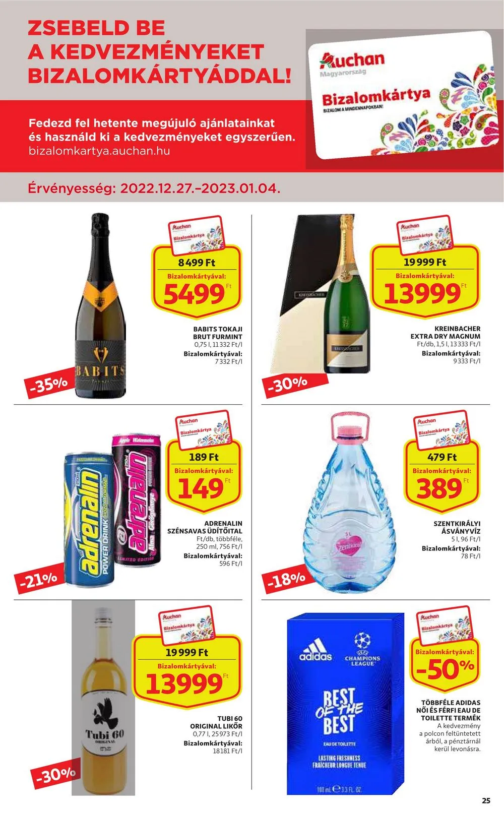 Auchan akciós újság 12.27–01.04 – 25. oldal