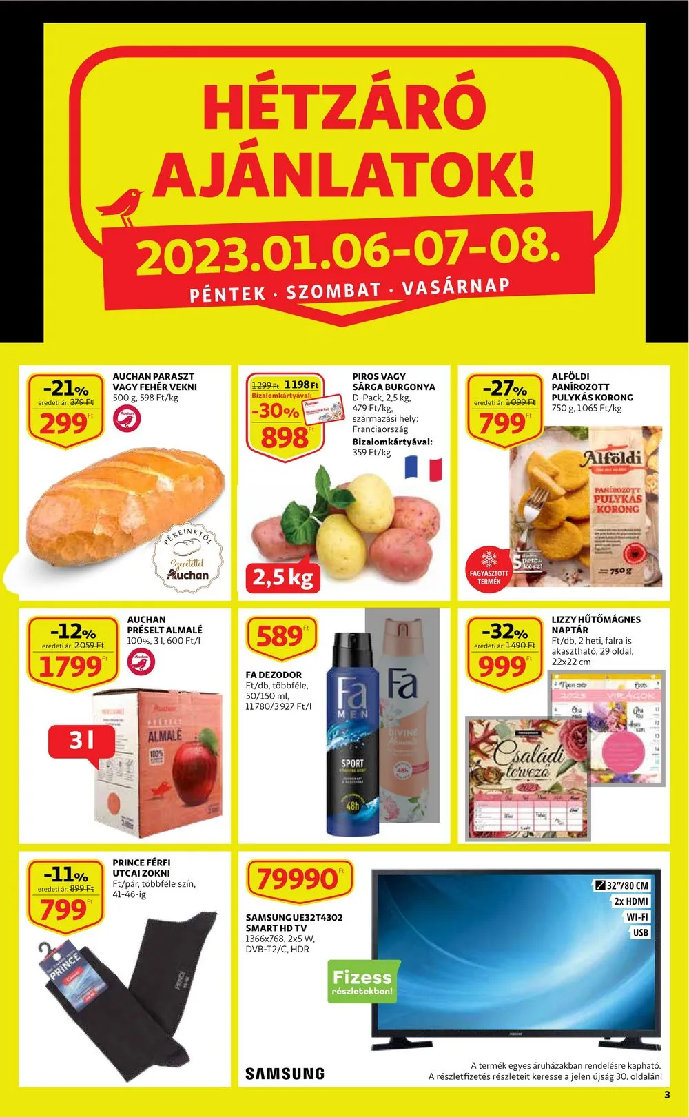 Auchan akciós újság 01.05–01.11 – 3. oldal