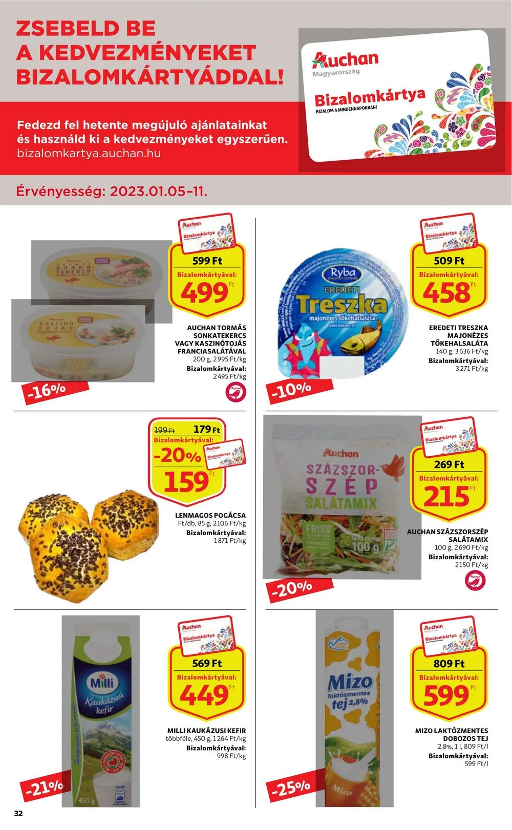 Auchan akciós újság 01.05–01.11 – 32. oldal