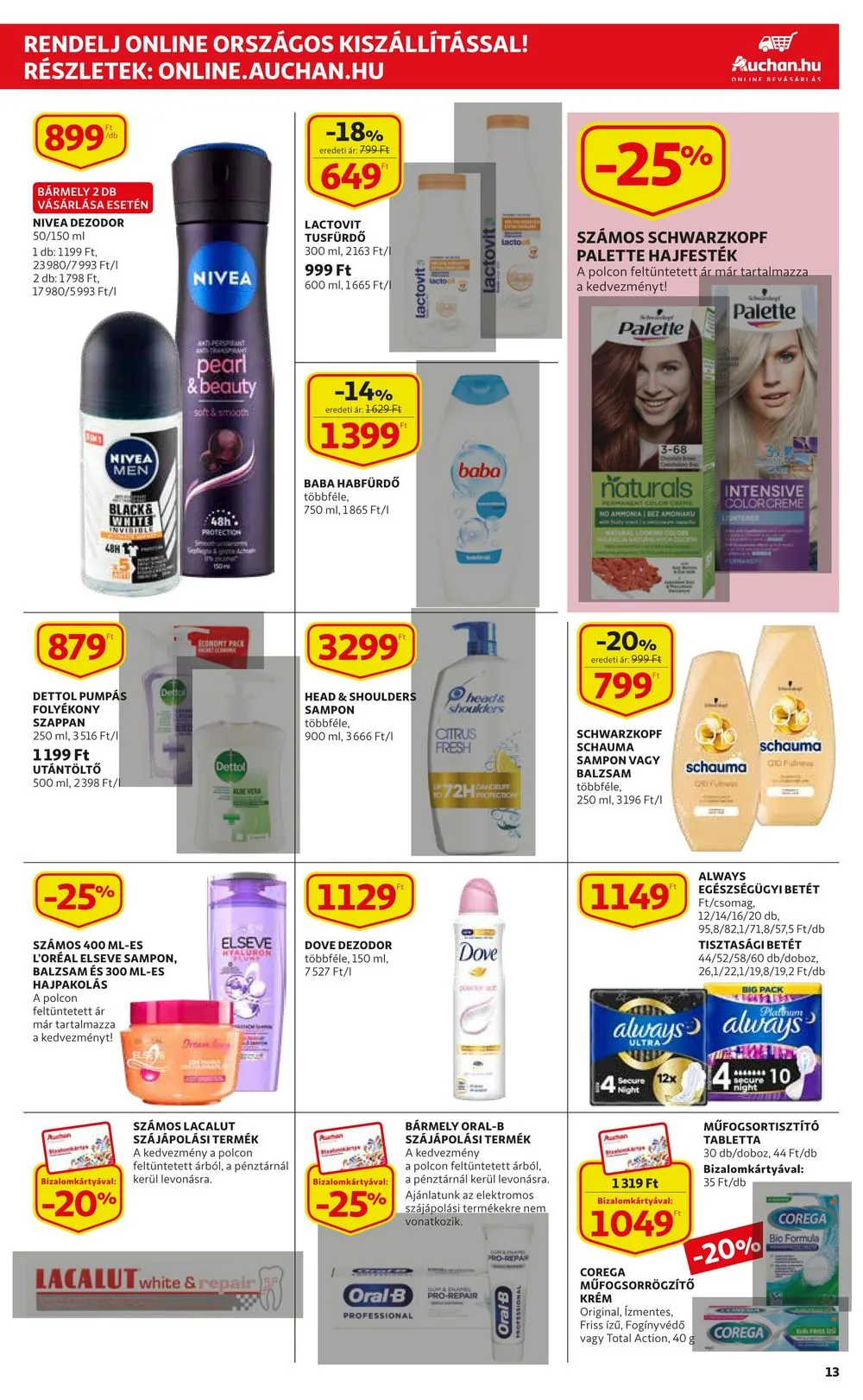Auchan akciós újság 01.12–01.18 – 13. oldal