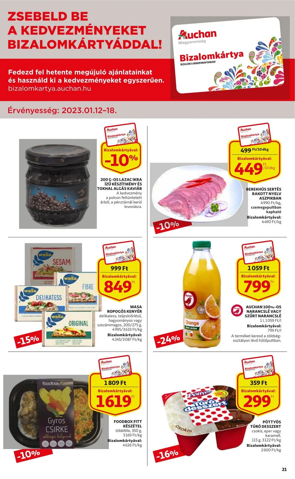 Auchan akciós újság 01.12–01.18 – 21. oldal