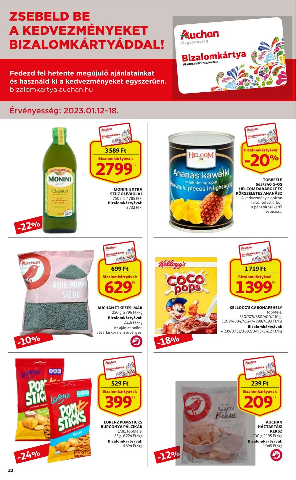 Auchan akciós újság 01.12–01.18 – 22. oldal