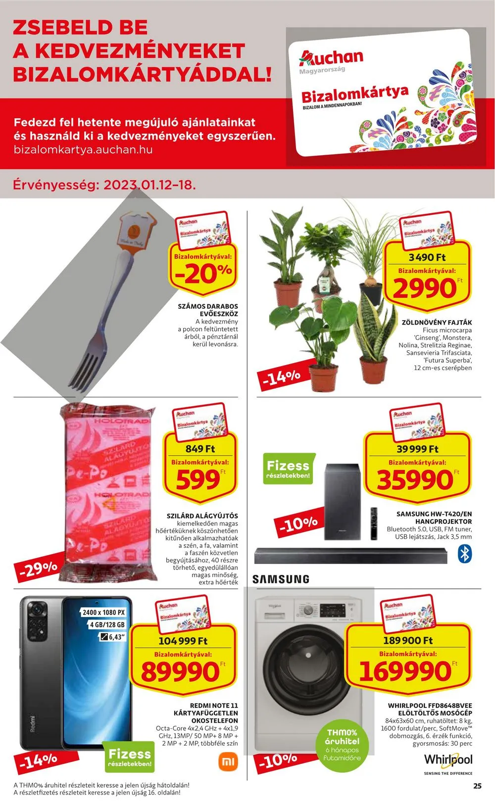 Auchan akciós újság 01.12–01.18 – 25. oldal