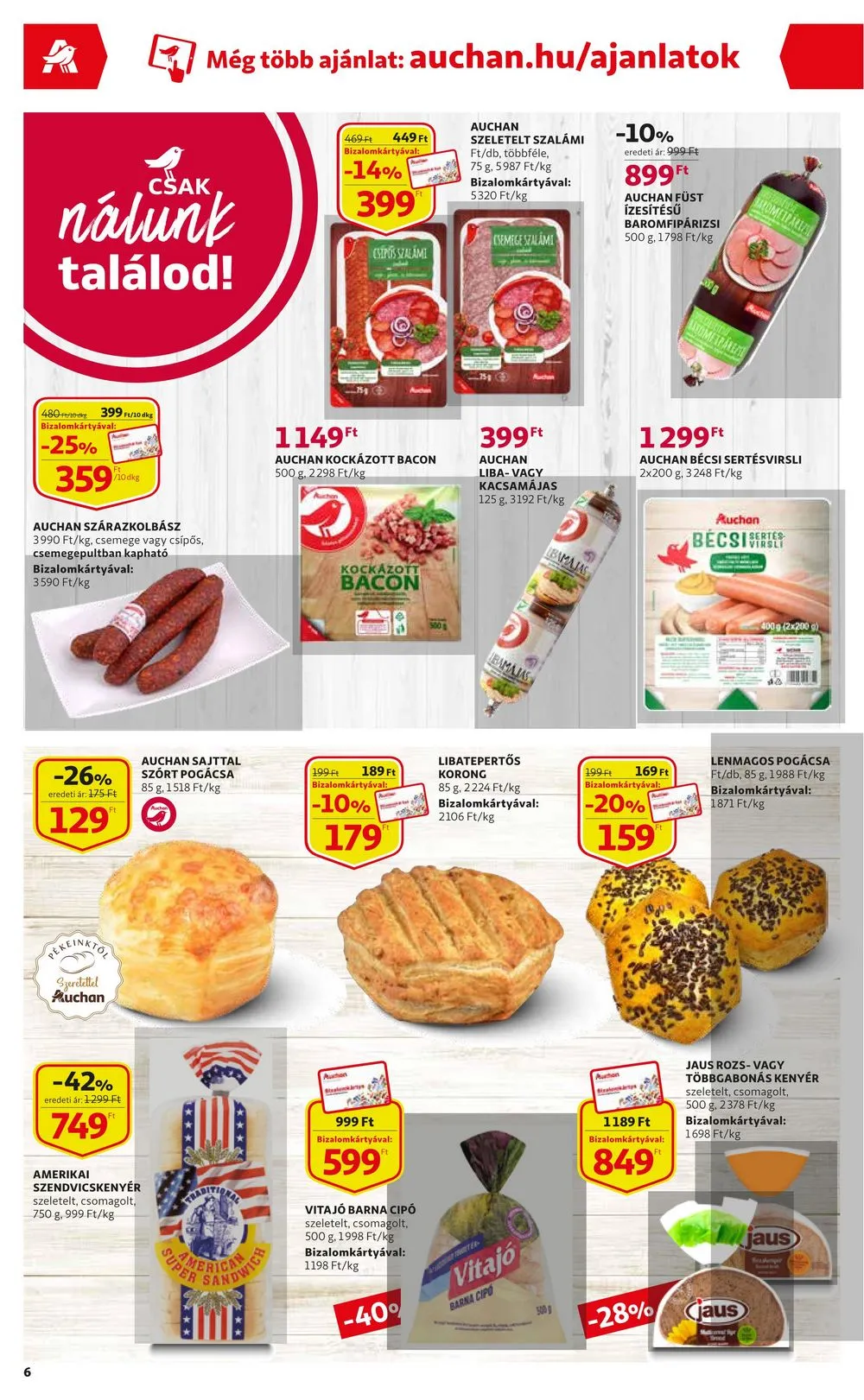 Auchan akciós újság 01.12–01.18 – 6. oldal