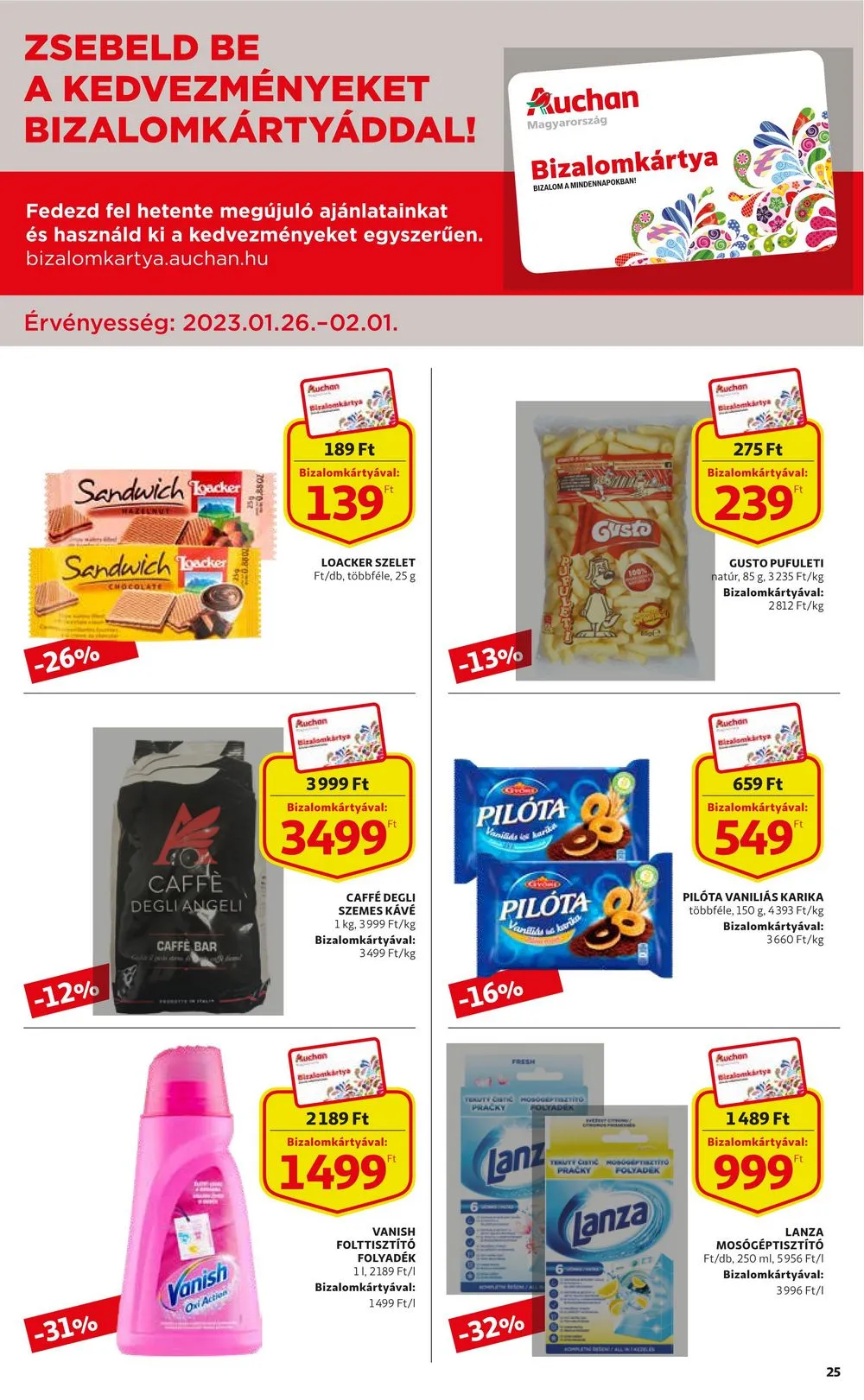 Auchan akciós újság 01.26–02.01 – 25. oldal