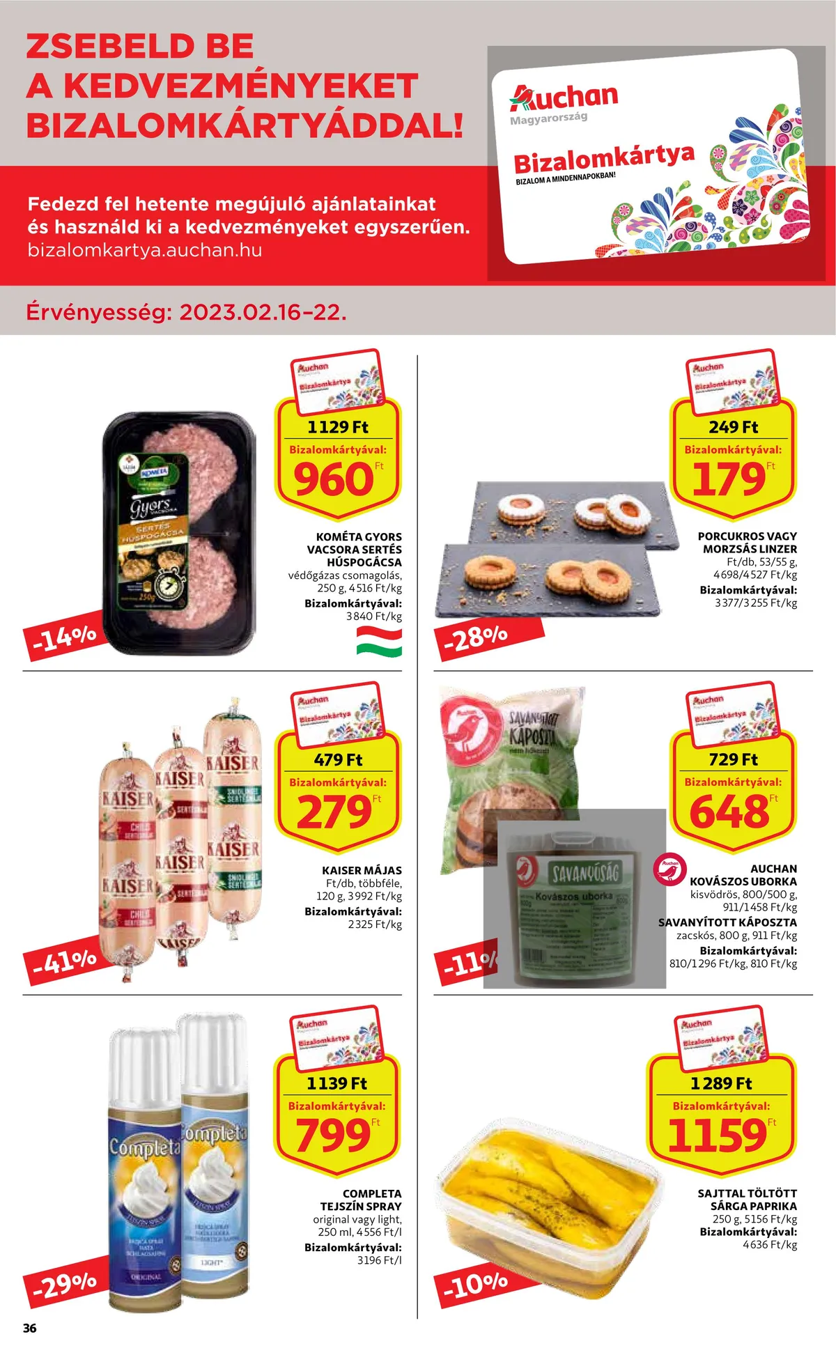 Auchan akciós újság 02.16–02.22 – 36. oldal