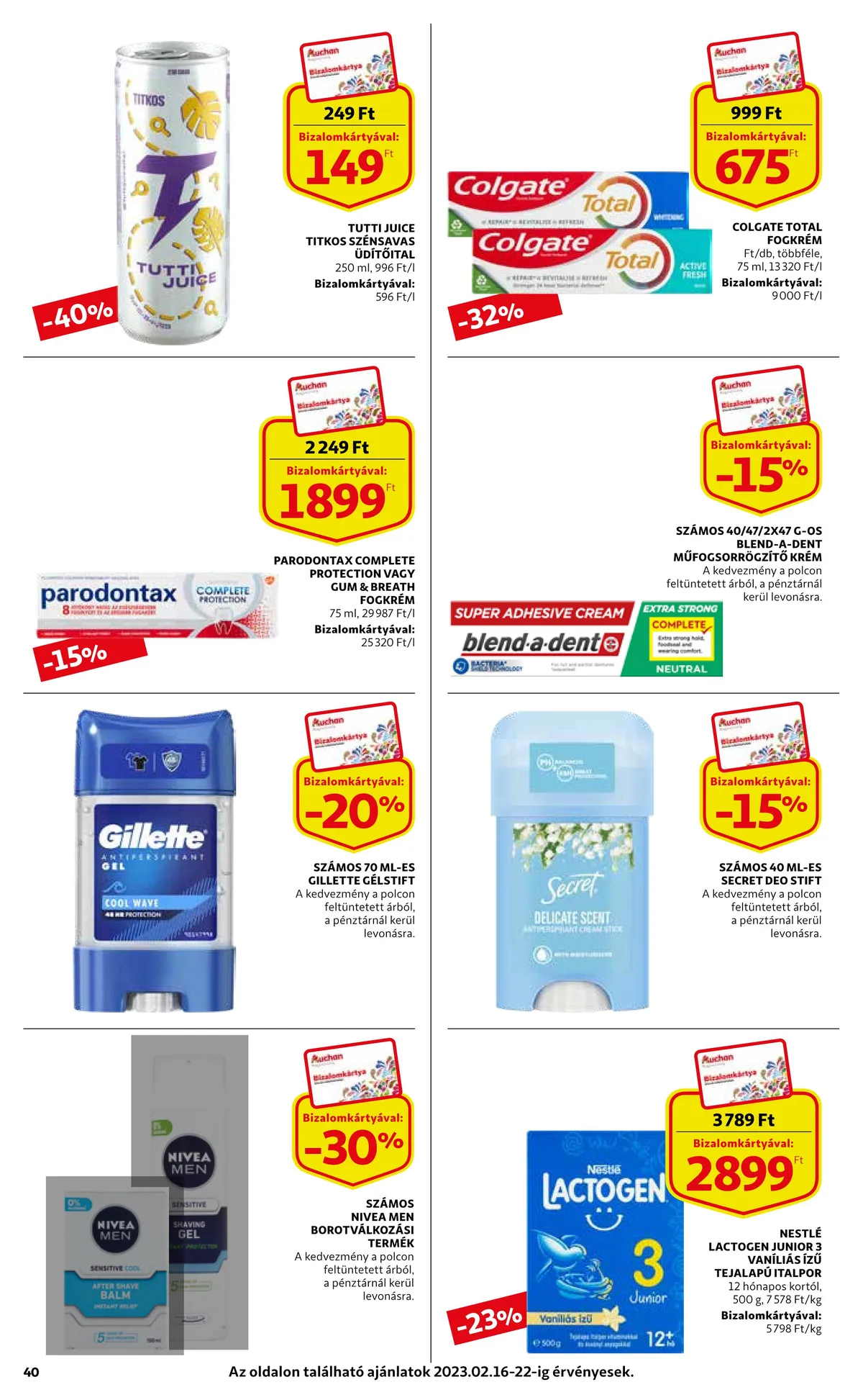 Auchan akciós újság 02.16–02.22 – 40. oldal