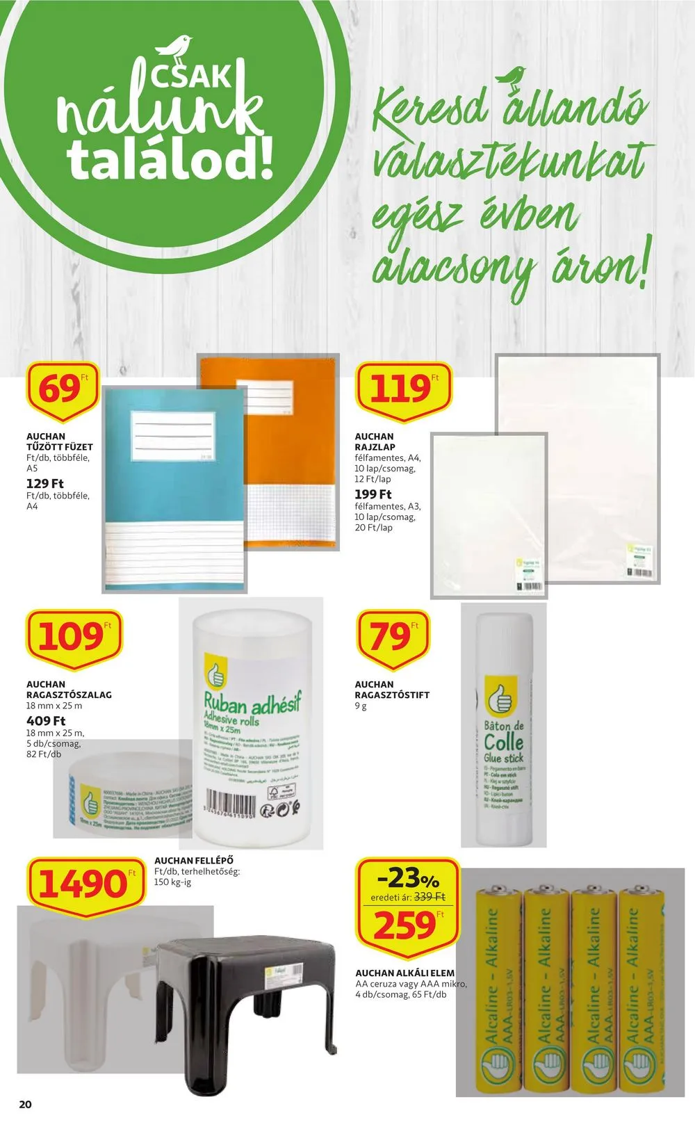 Auchan akciós újság 02.23–03.01 – 20. oldal