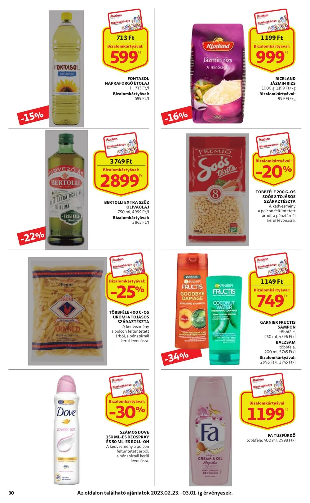 Auchan akciós újság 02.23–03.01 – 30. oldal