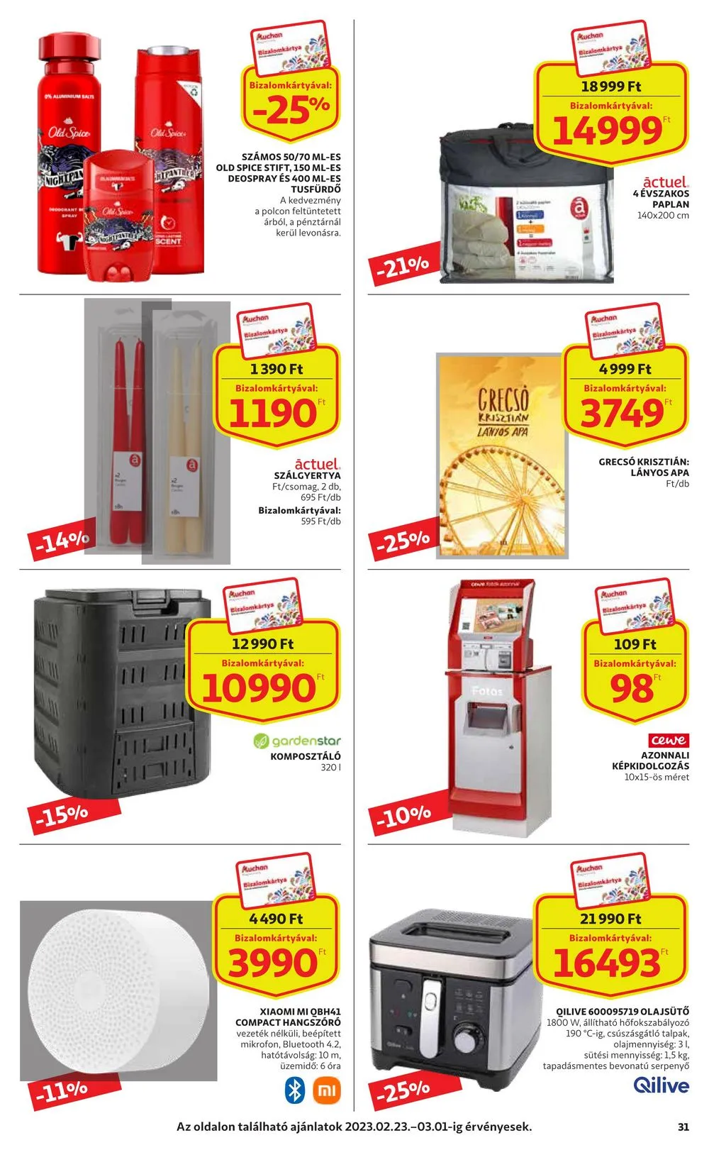 Auchan akciós újság 02.23–03.01 – 31. oldal