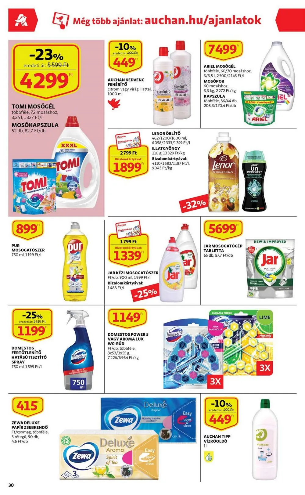 Auchan akciós újság 03.02–03.08 – 30. oldal