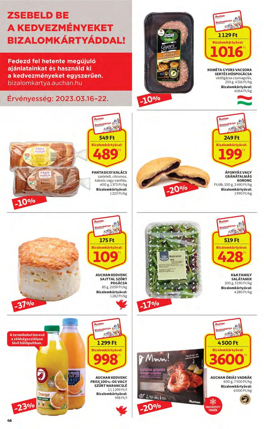 Auchan akciós újság 03.16–03.22 – 46. oldal