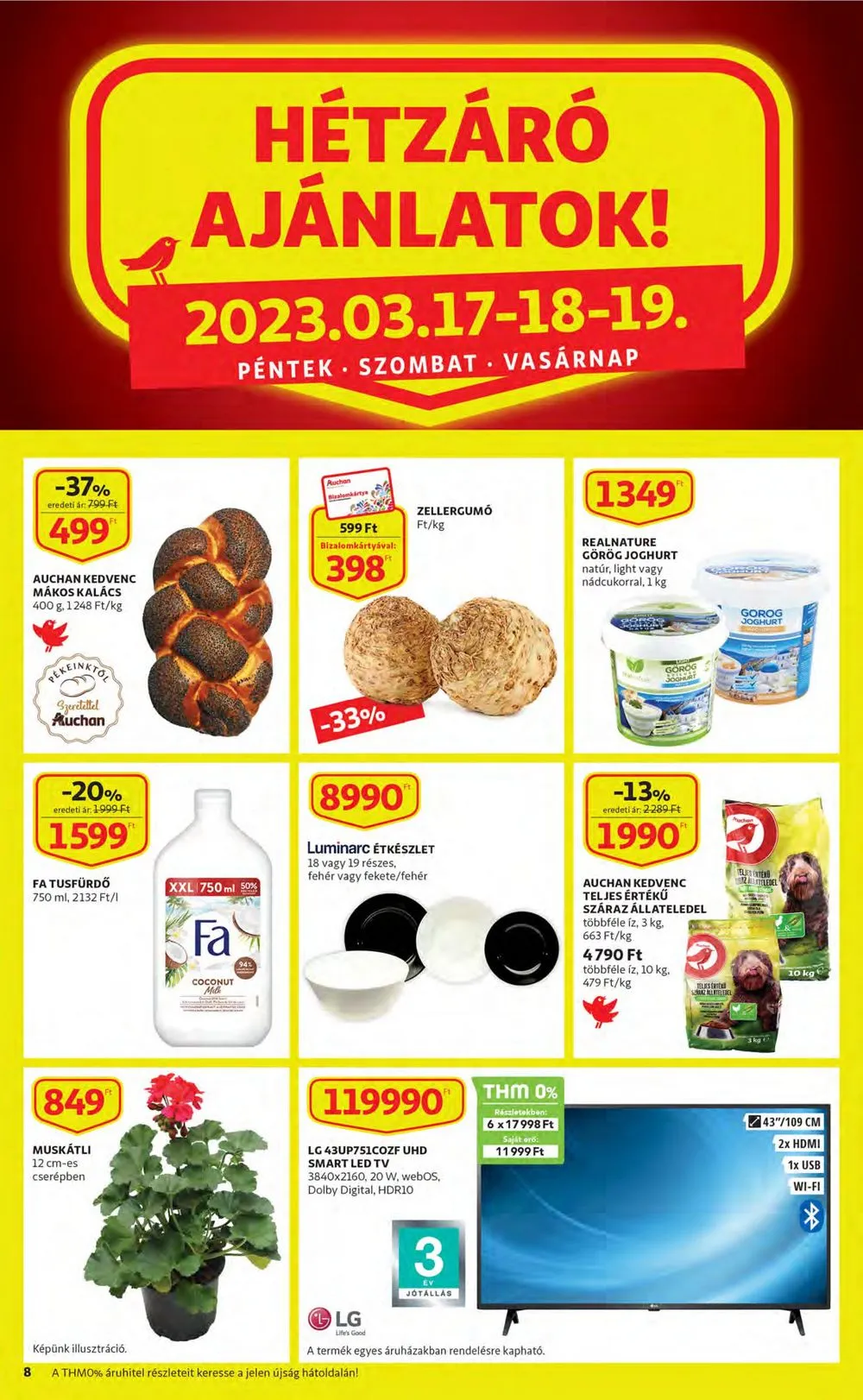Auchan akciós újság 03.16–03.22 – 8. oldal