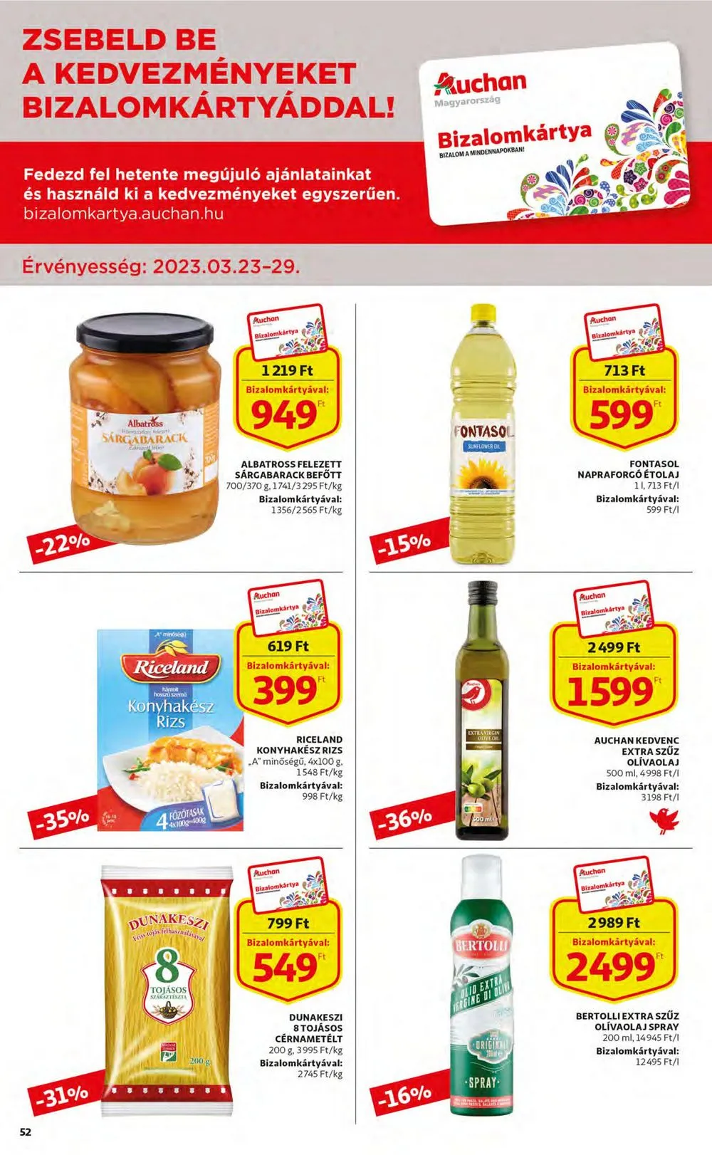 Auchan akciós újság 03.23–03.29 – 52. oldal