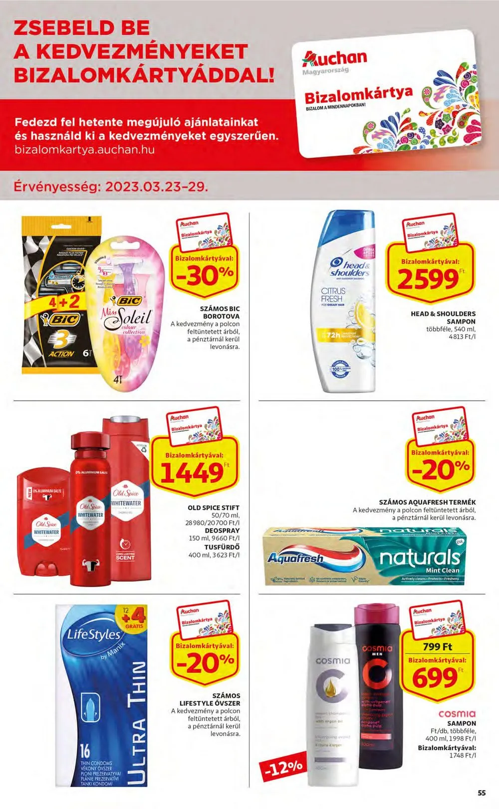 Auchan akciós újság 03.23–03.29 – 55. oldal