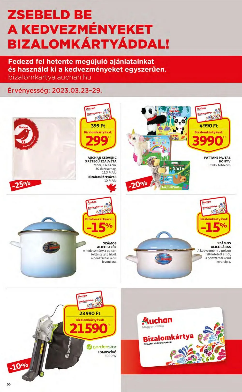 Auchan akciós újság 03.23–03.29 – 56. oldal