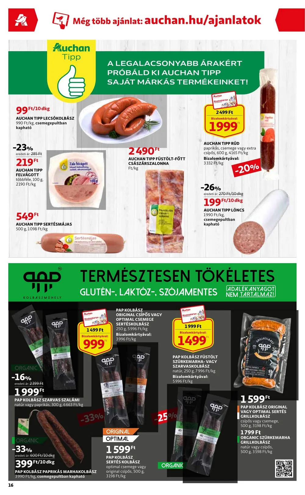 Auchan akciós újság 03.30–04.05 – 16. oldal